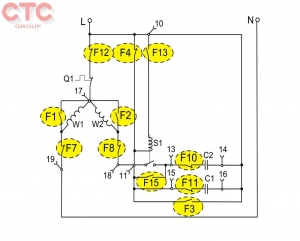 Bộ thực hành mô phỏng giả lỗi các sự cố điện trong máy nén làm lạnh