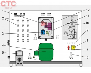 Bộ thực hành mô phỏng giả lỗi các sự cố điện trong máy nén làm lạnh